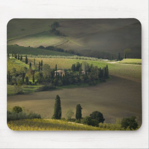 Landbouwgrond rond Montepulciano, Toscane, Italië Muismat