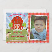 Landbouwhuisdieren 2e verjaardag Foto Kaart (Voorkant)