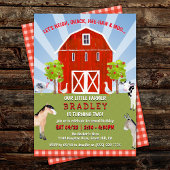 Landbouwhuisdieren 2e verjaardag kaart