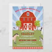 Landbouwhuisdieren 3e verjaardag kaart (Voorkant)