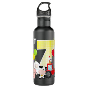 Landbouwhuisdieren 7e verjaardag 7 waterfles
