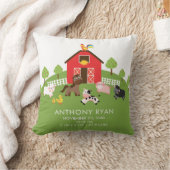 Landbouwhuisdieren Baby geboorte Stats Pillow Kussen (Deken)