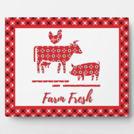 Landbouwhuisdieren — Bandana afdrukken Fotoplaat