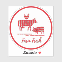 Landbouwhuisdieren Bandana afdrukken vinylauto-dec Sticker