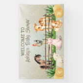 Landbouwhuisdieren Barnyard Baby shower Banner (Verticaal)