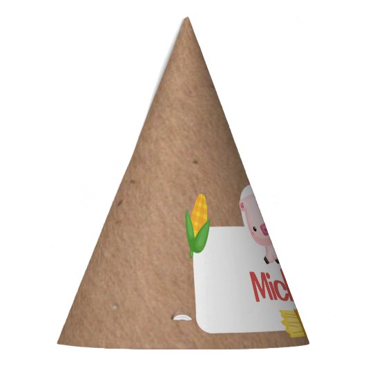 Landbouwhuisdieren Barnyard Birthday Feesthoedjes (Links)