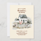 Landbouwhuisdieren Barnyard Birthday Kaart (Voorkant)