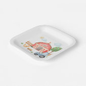 Landbouwhuisdieren Barnyard Birthday Papieren Bordje (Gebogen)