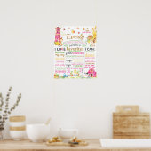 Landbouwhuisdieren Barnyard Birthday-teken Poster (Keuken)