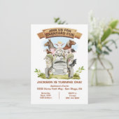 Landbouwhuisdieren Barnyard Tractor Birthday Kaart (Staand voorkant)