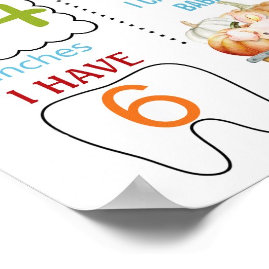 Landbouwhuisdieren Birthday-mijlpaal Poster (Hoek)