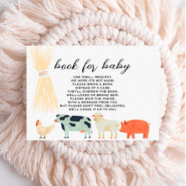 Landbouwhuisdieren - Boek voor de Baby-inlegkaart Plaatskaartje