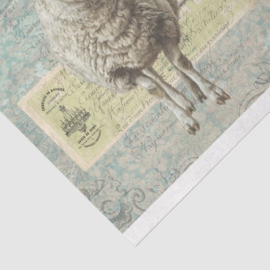 Landbouwhuisdieren collage tissue decoupage papier (Detail)