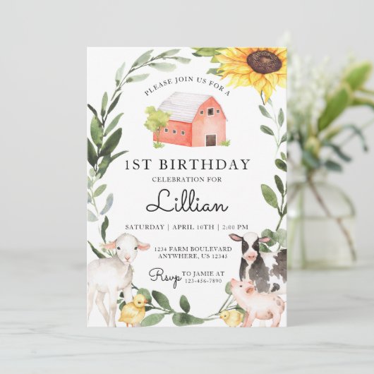 Landbouwhuisdieren - Dagelijkse uitnodiging tot he (Staand voorkant)