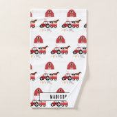 Landbouwhuisdieren en Roodtractor Barnyard Boys Gi Bad Handdoek (Handdoek)