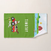 Landbouwhuisdieren en Roodtrekkerbarrière - Aangep Bad Handdoek (Handdoek)