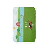 Landbouwhuisdieren en Roodtrekkerbarrière - Aangep Badmat (Voorkant Verticaal)