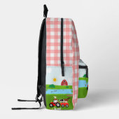 Landbouwhuisdieren en Roodtrekkerbarrière - Aangep Bedrukte Rugzak (Links)