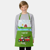 Landbouwhuisdieren en Roodtrekkerbarrière - Aangep Schort (Gedragen)