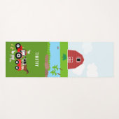 Landbouwhuisdieren en Roodtrekkerbarrière - Aangep Yogamat (Voorkant (horizontaal))