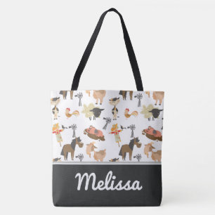 Landbouwhuisdieren Gepersonaliseerd Tote Bag
