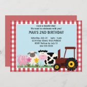 Landbouwhuisdieren Gevogelte Kaart (Voorkant / Achterkant)