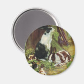  landbouwhuisdieren, gezelschapskonijnen die door  magneet (Voorkant / Achterkant)