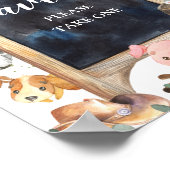 Landbouwhuisdieren — Grijze vijver Poster (Hoek)