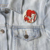 landbouwhuisdieren, Holstein-Koe met Calf Ronde Button 5,7 Cm (In situ)