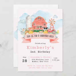 Landbouwhuisdieren in Barnyard Bash 2e verjaardag  Kaart