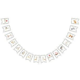 Landbouwhuisdieren in het grasland Het is een jong Vlaggetjes