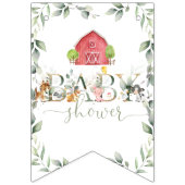 Landbouwhuisdieren in het grasland Het is een jong Vlaggetjes (Eerste vlag)