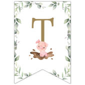 Landbouwhuisdieren in het grasland Het is een jong Vlaggetjes (Derde vlag)