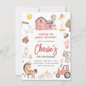 Landbouwhuisdieren Kaart (Voorkant)