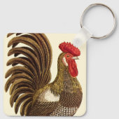  landbouwhuisdieren Kippen, wortelstok Sleutelhanger (Achterkant)
