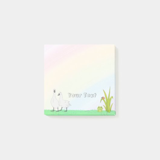 Landbouwhuisdieren kleurige regenboog-Kinderen Post-it® Notes (Voorkant)