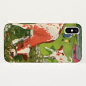  landbouwhuisdieren, Koeien die grazen met boer Case-Mate iPhone Case (Achterkant (horizontaal))