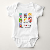 Landbouwhuisdieren overhemden en cadeaus romper (Voorkant)