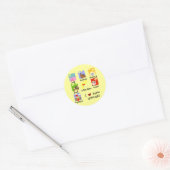 Landbouwhuisdieren overhemden en cadeautjes ronde sticker (Envelop)