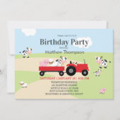 Landbouwhuisdieren Rode trekkers Kaart (Voorkant)