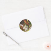  landbouwhuisdieren, rooster, kippen ronde sticker (Envelop)
