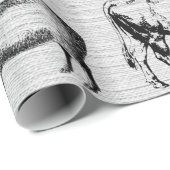  landbouwhuisdieren Rustische kuilen Cadeaupapier (Rol Hoek)