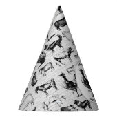  landbouwhuisdieren Rustische kuilen Feesthoedjes (Links)