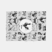  landbouwhuisdieren Rustische kuilen Fleece Deken (Voorkant (Horizontaal))