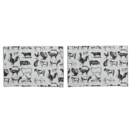  landbouwhuisdieren Rustische kuilen Kussensloop