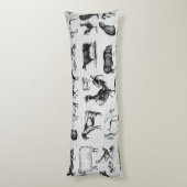  landbouwhuisdieren Rustische kuilen Lichaamskussen (Achterkant (Verticaal))