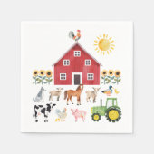 Landbouwhuisdieren Servet (Voorkant)