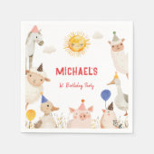 Landbouwhuisdieren Servet (Voorkant)