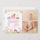 Landbouwhuisdieren Tweede verjaardag van de vierin Kaart (Voorkant)