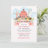 Landbouwhuisdieren van de Barnyard Bash 4e verjaar Kaart (Staand voorkant)